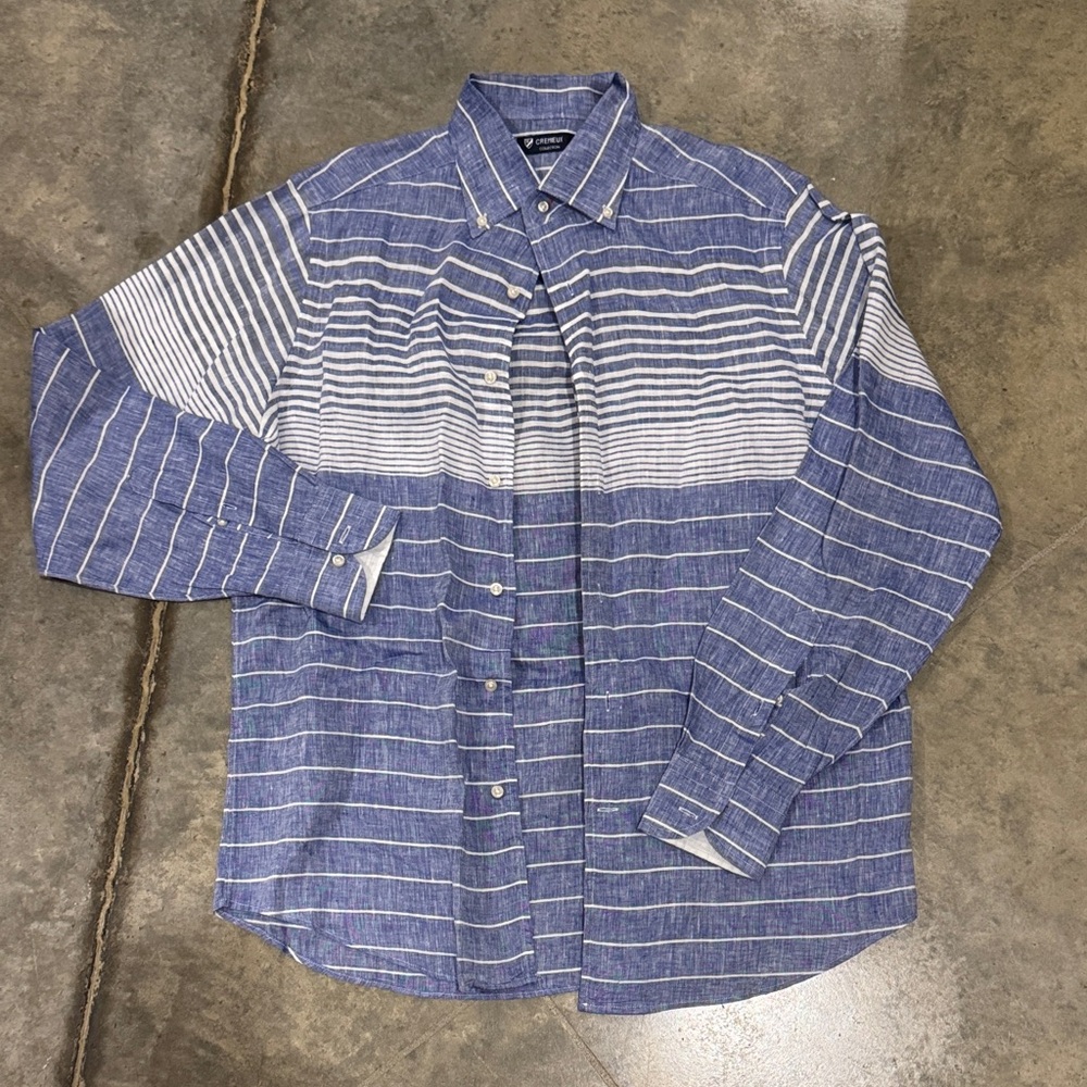 Blue Striped Men's Shirt